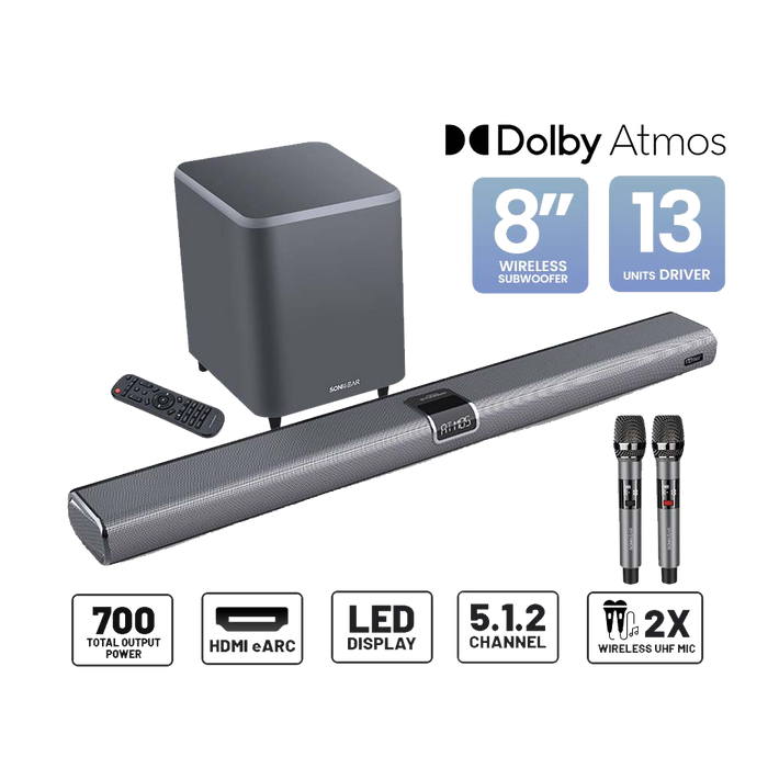 SONICGEAR STUDIOBAR 3000 DOLBY ATMOS 5.1.2 SOUNDBAR