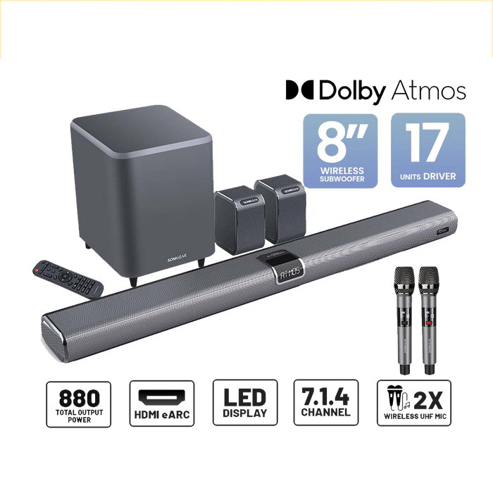 SONICGEAR STUDIOBAR 6000 DOLBY ATMOS 7.1.4 SOUNDBAR