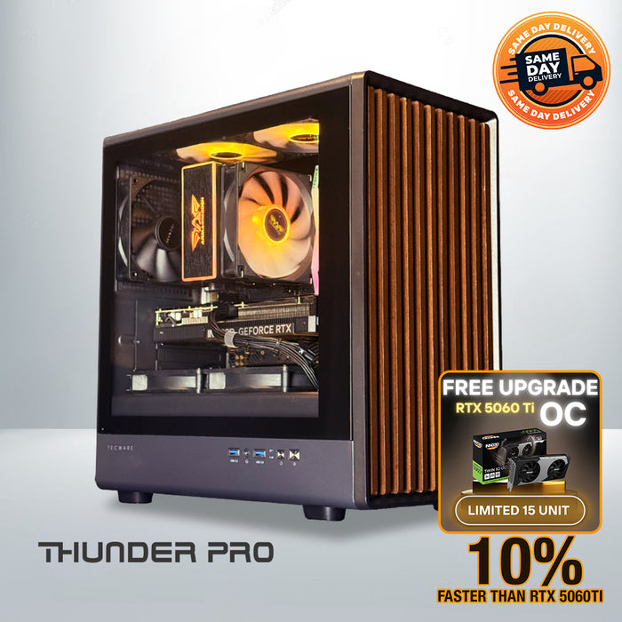 RYZEN 5 7500F + RTX 5060 Ti 8GB (TIMBER M) - SAME DAY DELIVERY