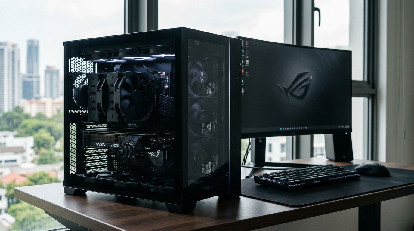 Best matte black gaming PC build in Singapore
