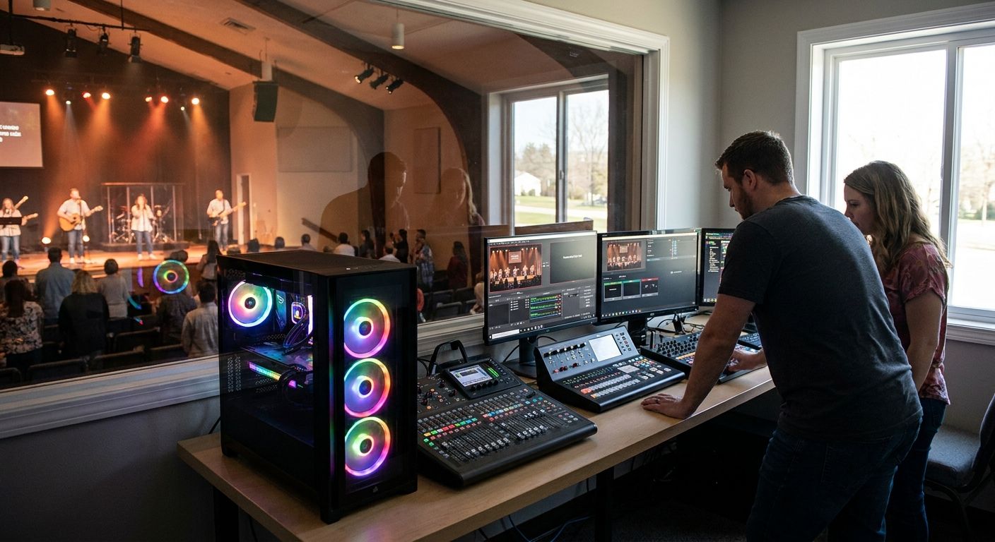 Gaming PC for church AV teams and livestream worship
