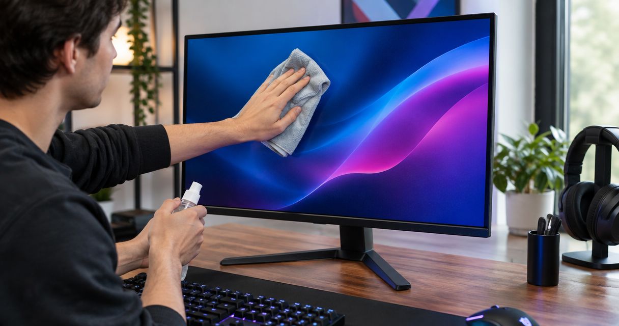How to clean a gaming monitor safely
