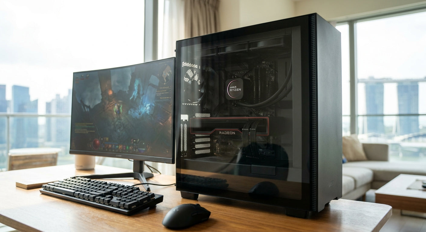 Gaming PC for all-AMD Radeon graphics builds
