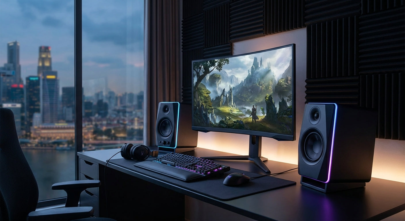 Gaming speakers for immersive audio setups