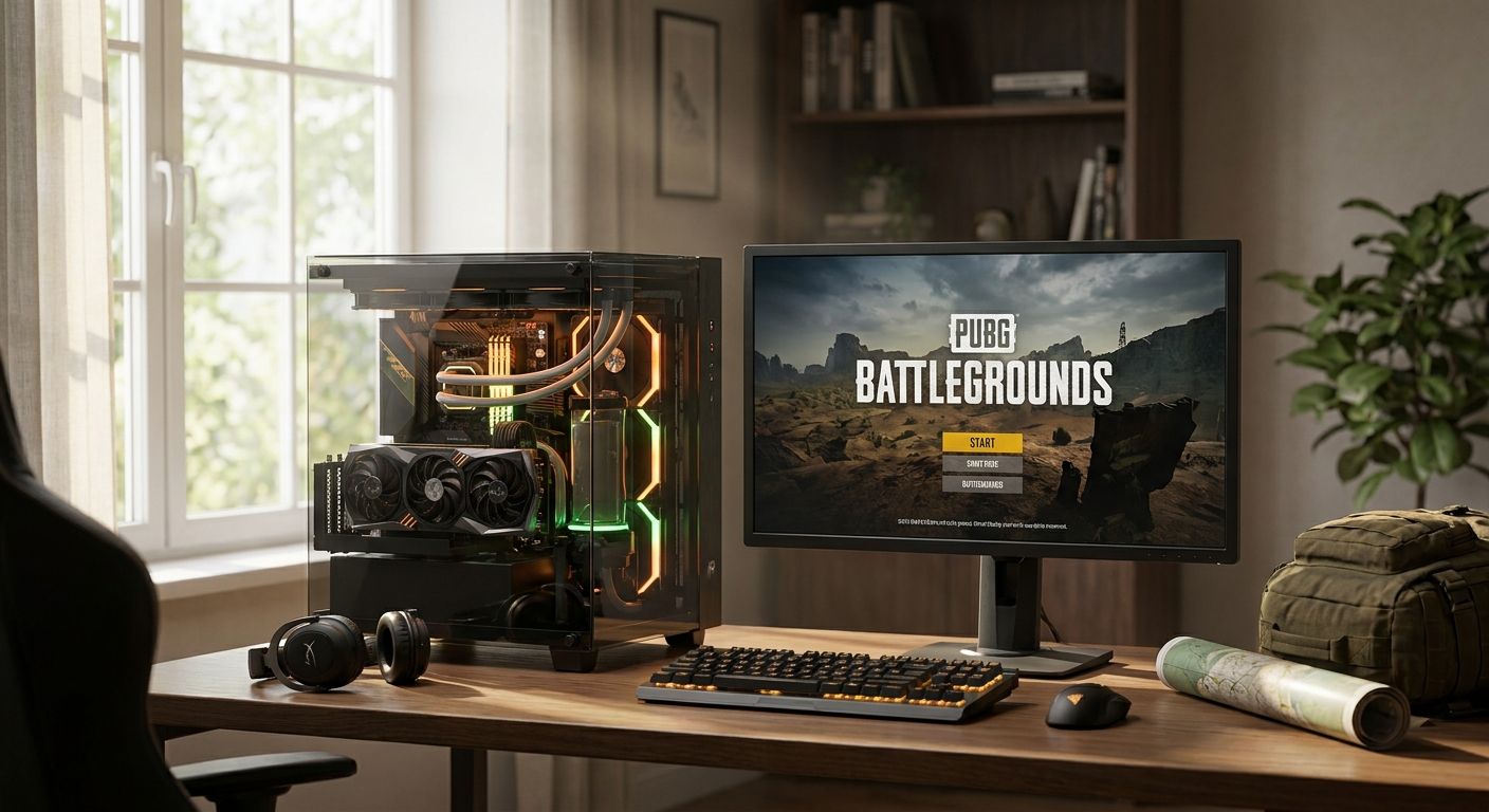 Gaming PC for PUBG Battlegrounds and tactical battle royale