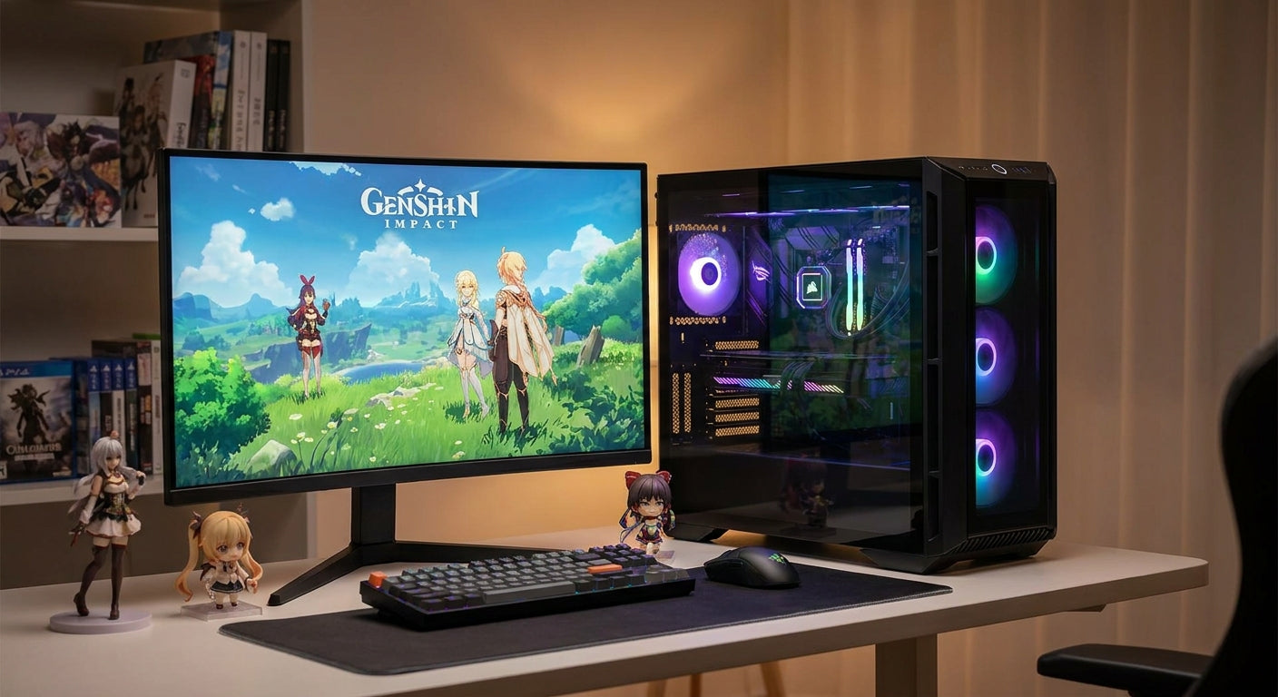Gaming PC for Genshin Impact and anime gacha games