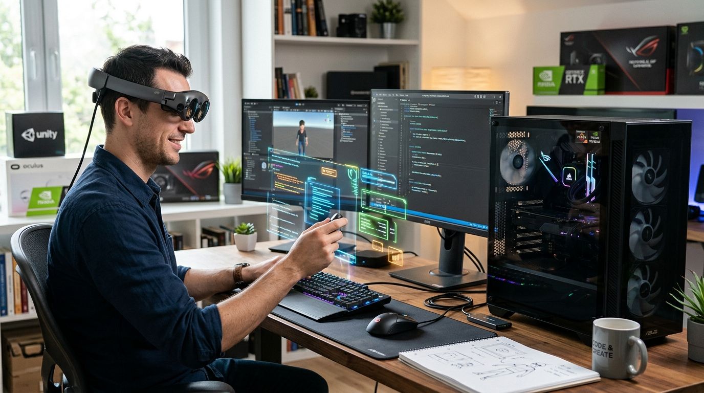 Gaming PC for augmented reality app development