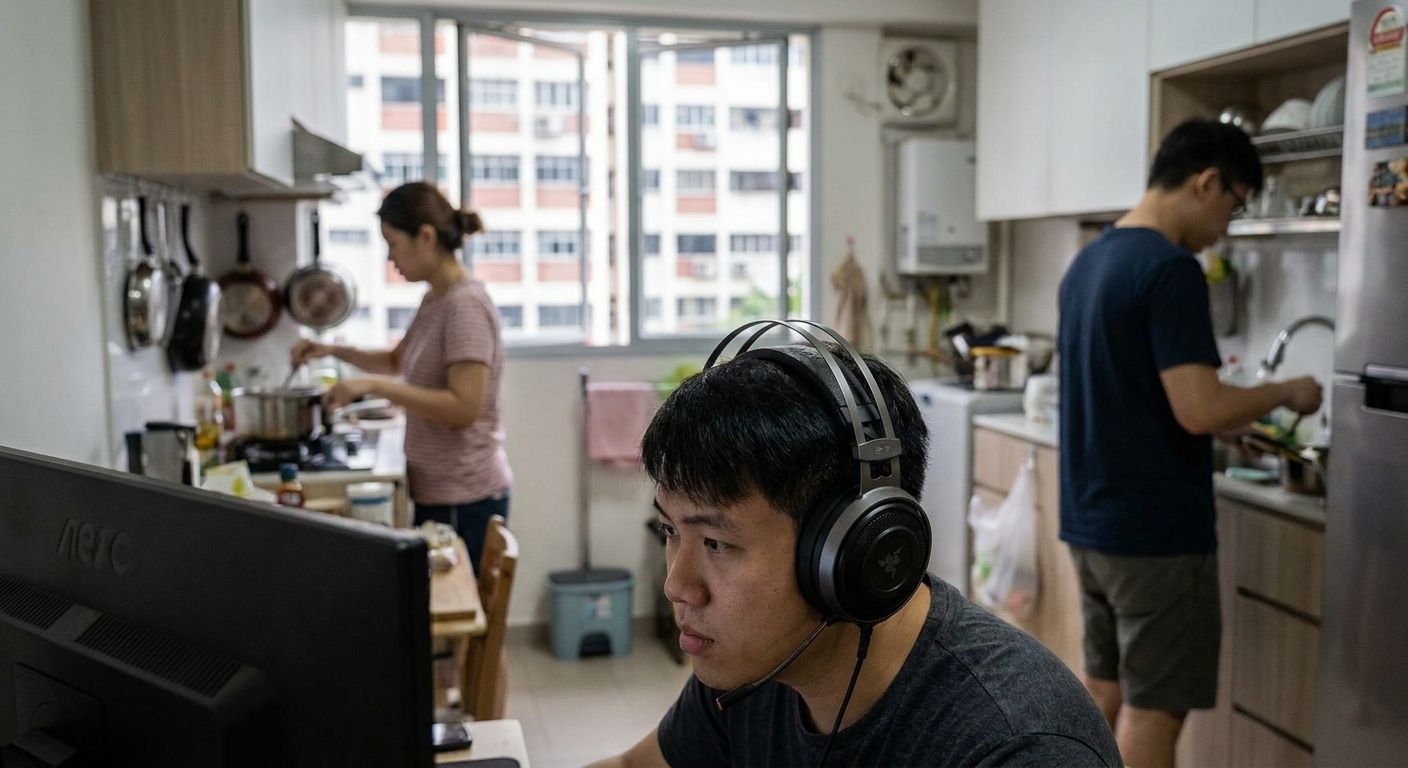 Gaming headset for shared HDB households and noisy environments