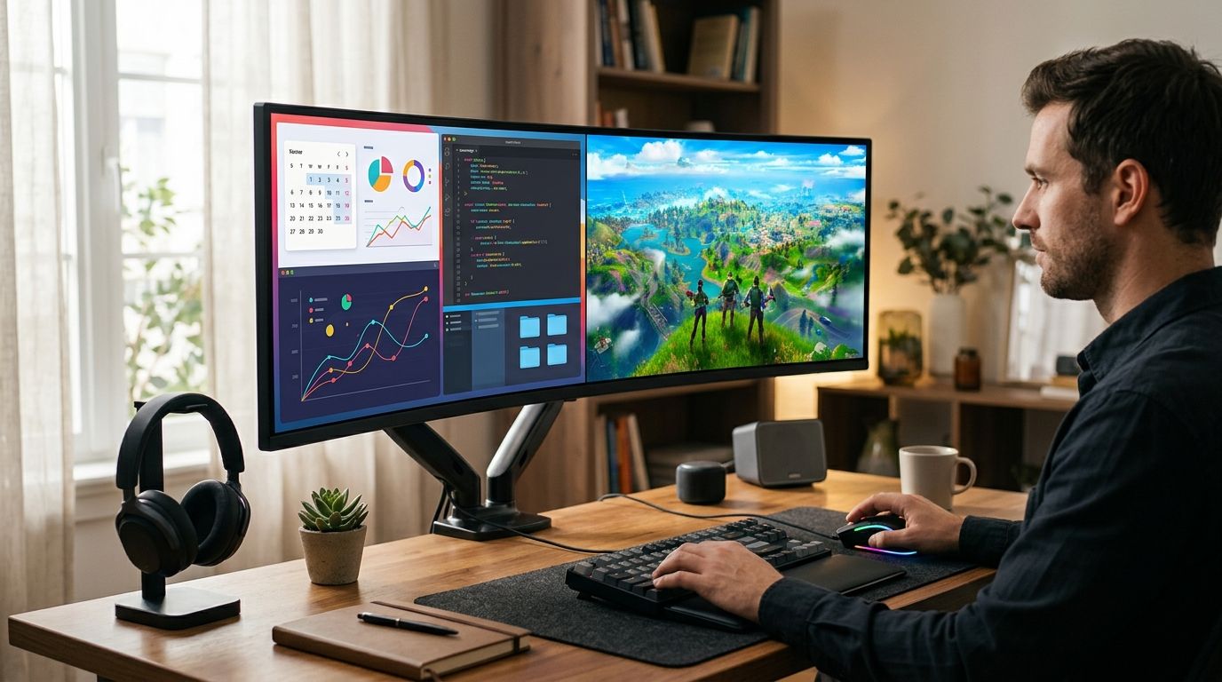 How to set up an ultrawide monitor for work and gaming