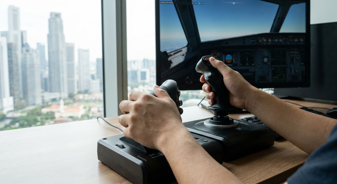 Best HOTAS flight stick for flight simulation in Singapore
