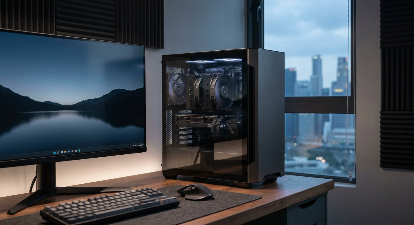 Gaming PC for silent, low-noise builds