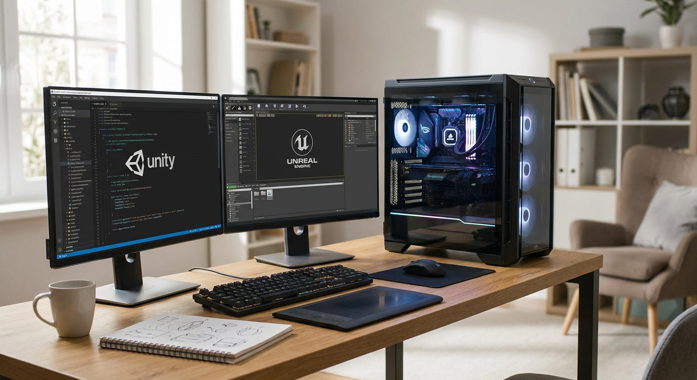 Gaming PC for indie game development with Unity and Unreal Engine