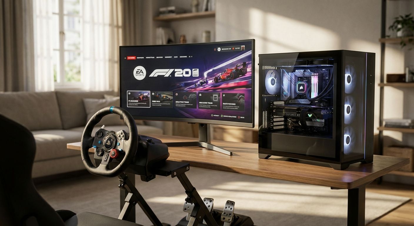 Gaming PC for EA Sports F1 and racing simulation