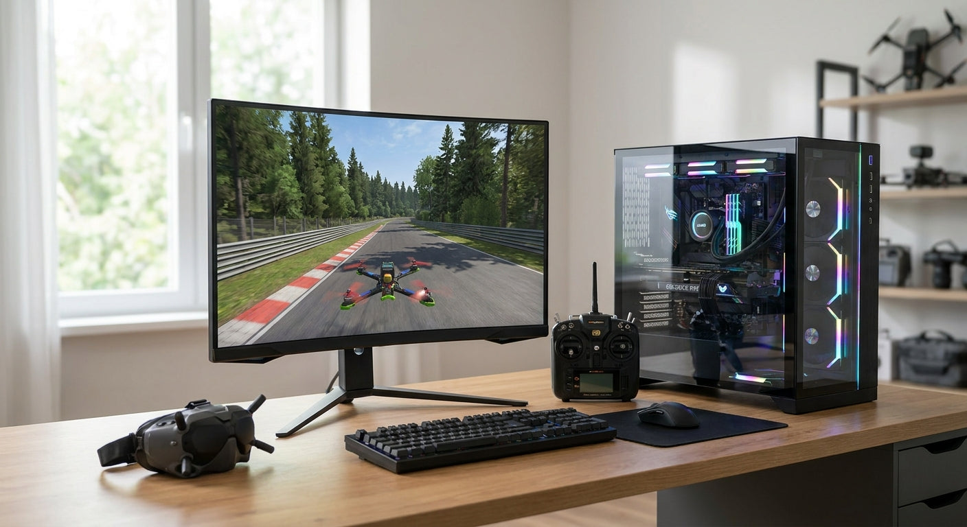 Gaming PC for drone FPV simulation and racing