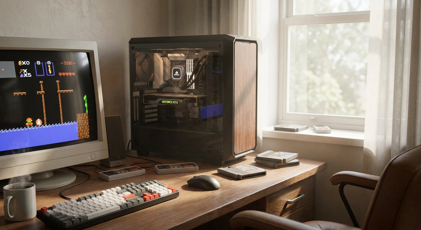 Gaming PC for retro console emulation and classic games