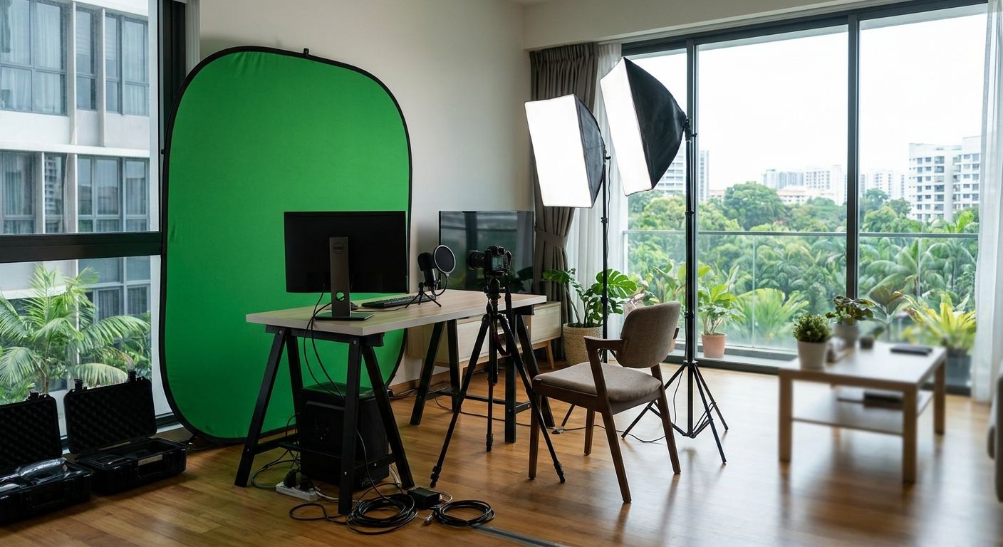 Best green screen and lighting kit for streaming in Singapore