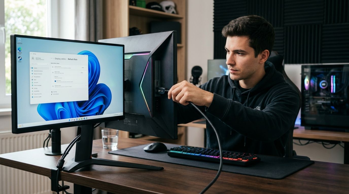 How to set up a 600Hz gaming monitor