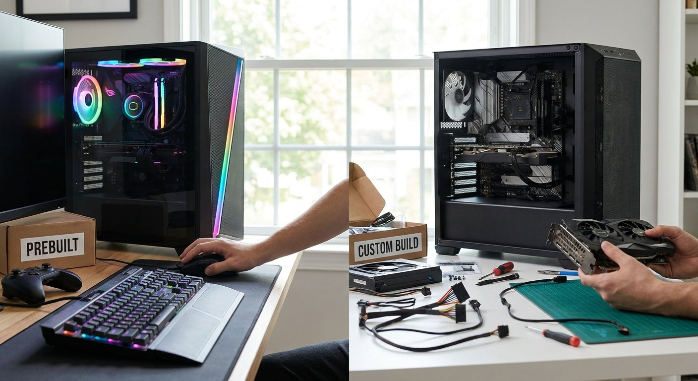 How to choose between a prebuilt and custom gaming PC
