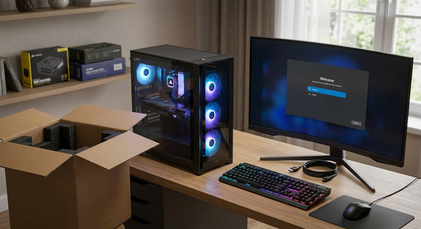 How to set up a new gaming PC out of the box