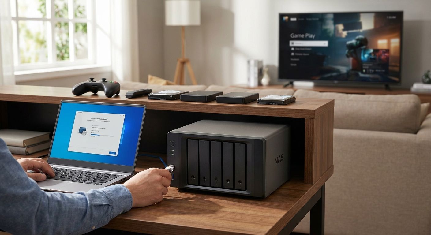How to set up a NAS for game backups and media storage