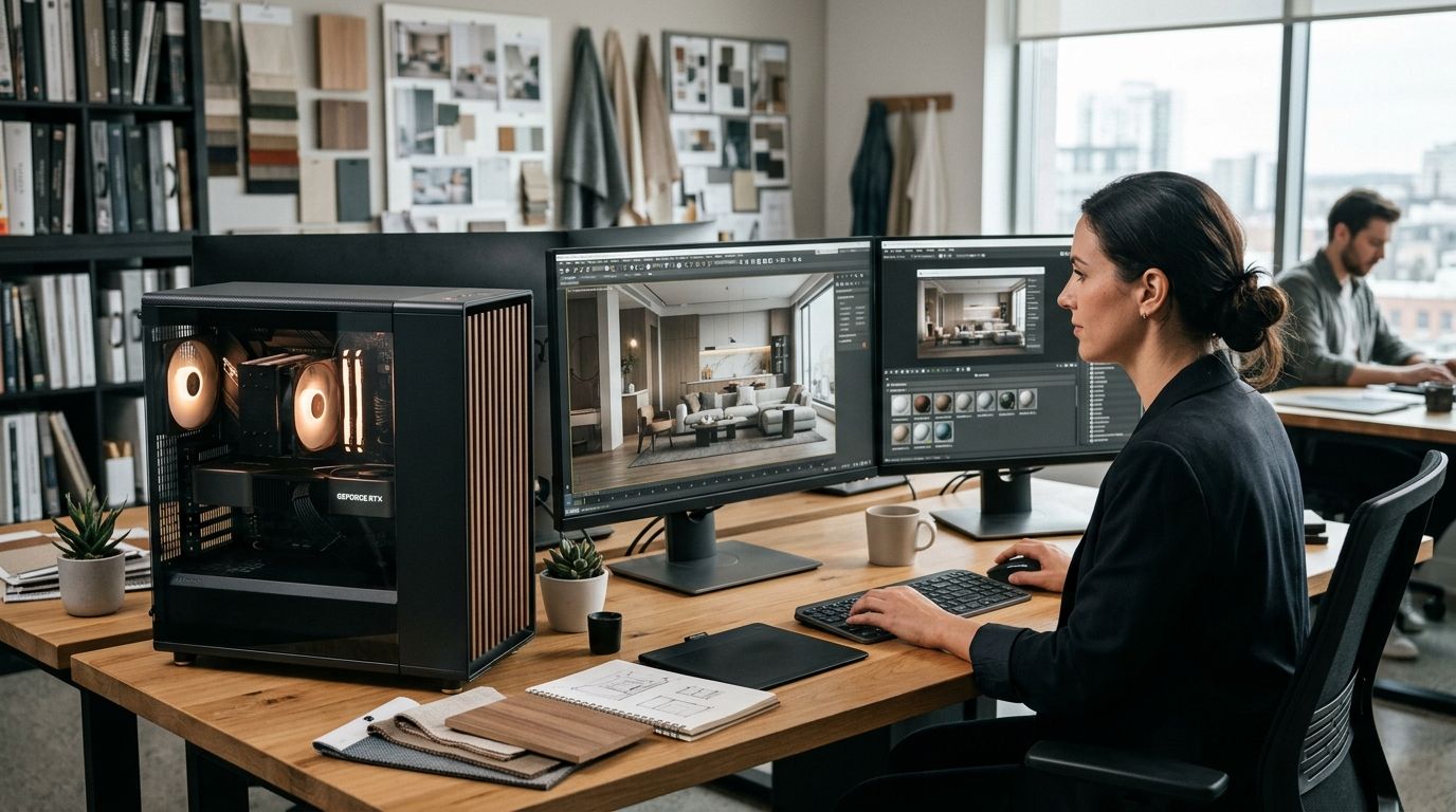 Gaming PC for interior designers and 3D visualization