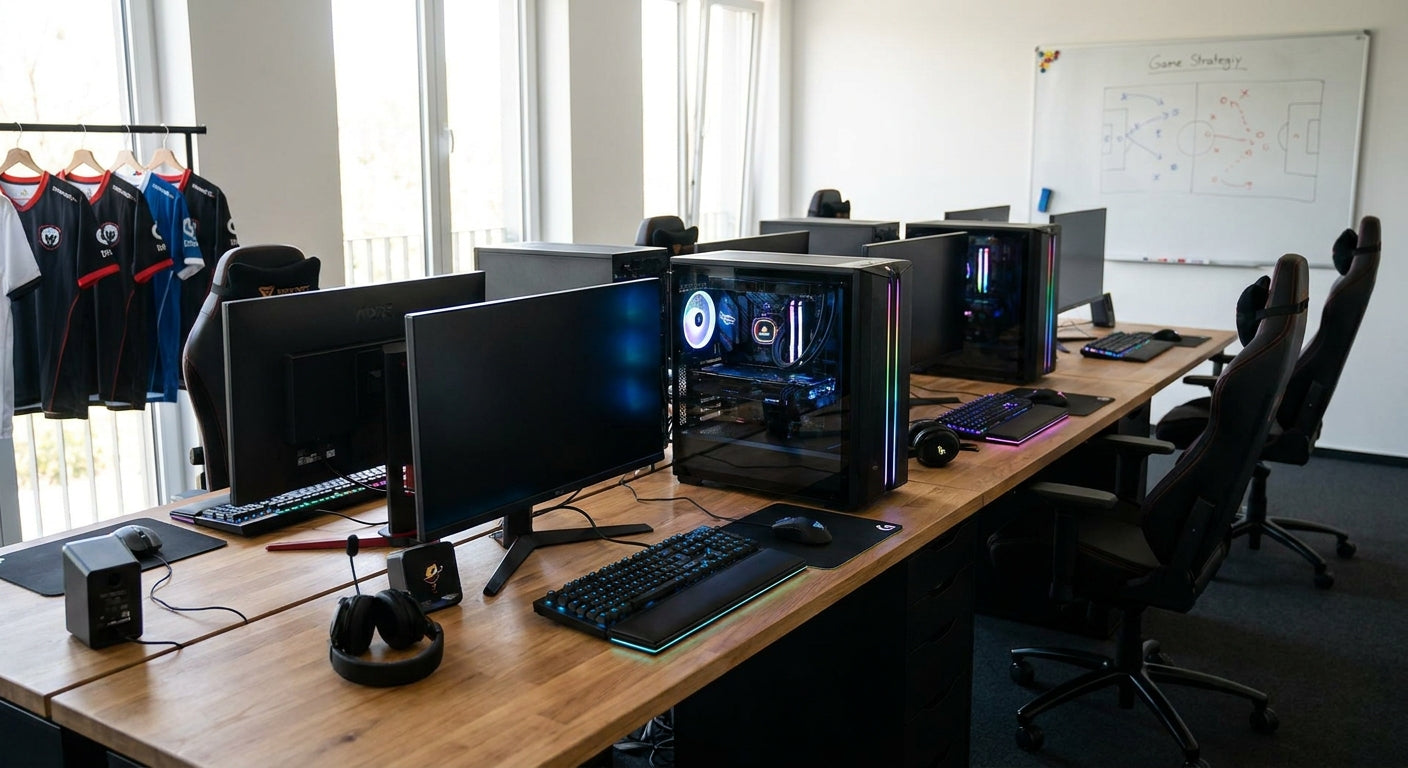 Gaming PC for esports team houses and shared training setups