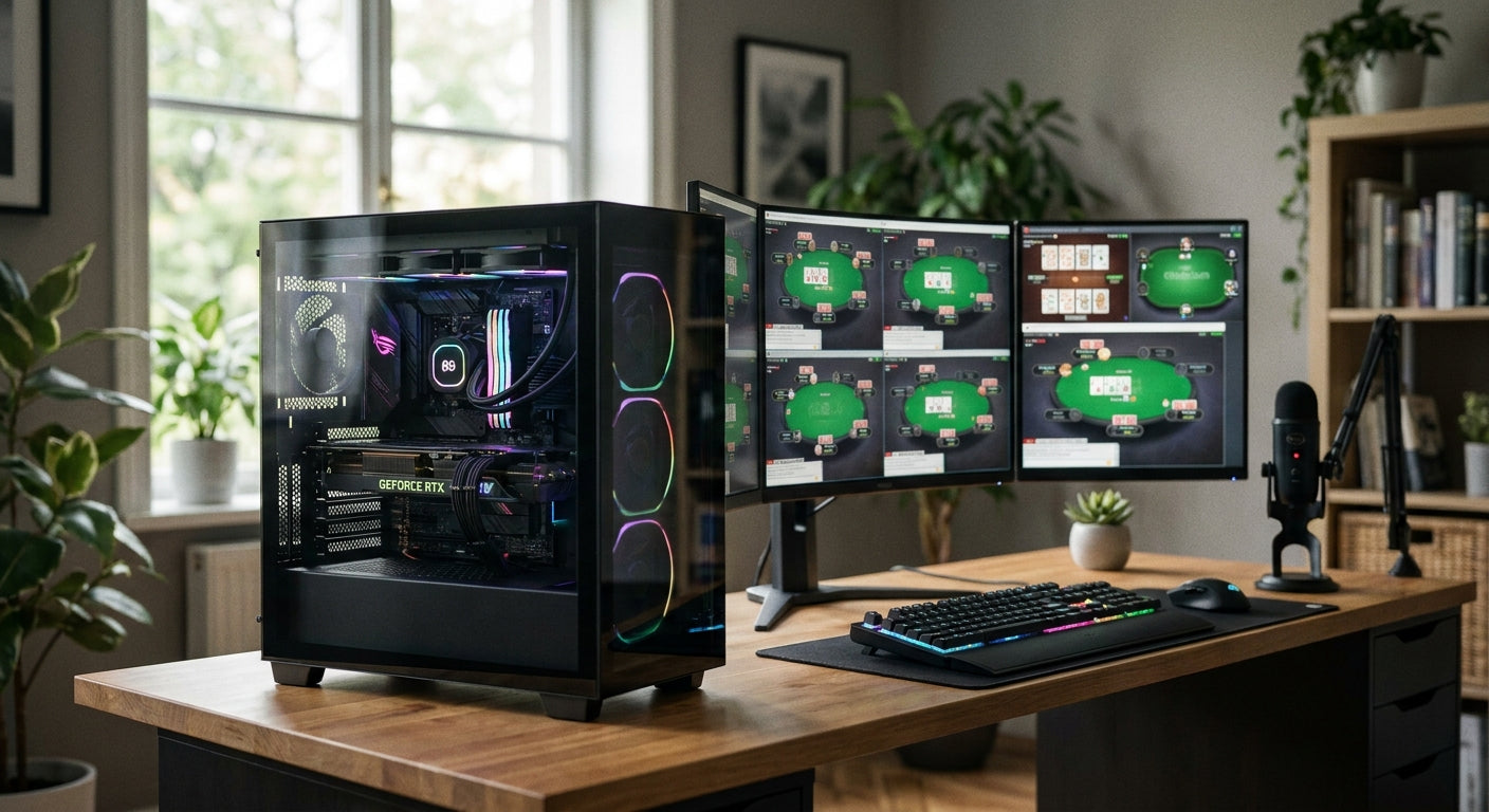 Gaming PC for online poker and multi-table card games