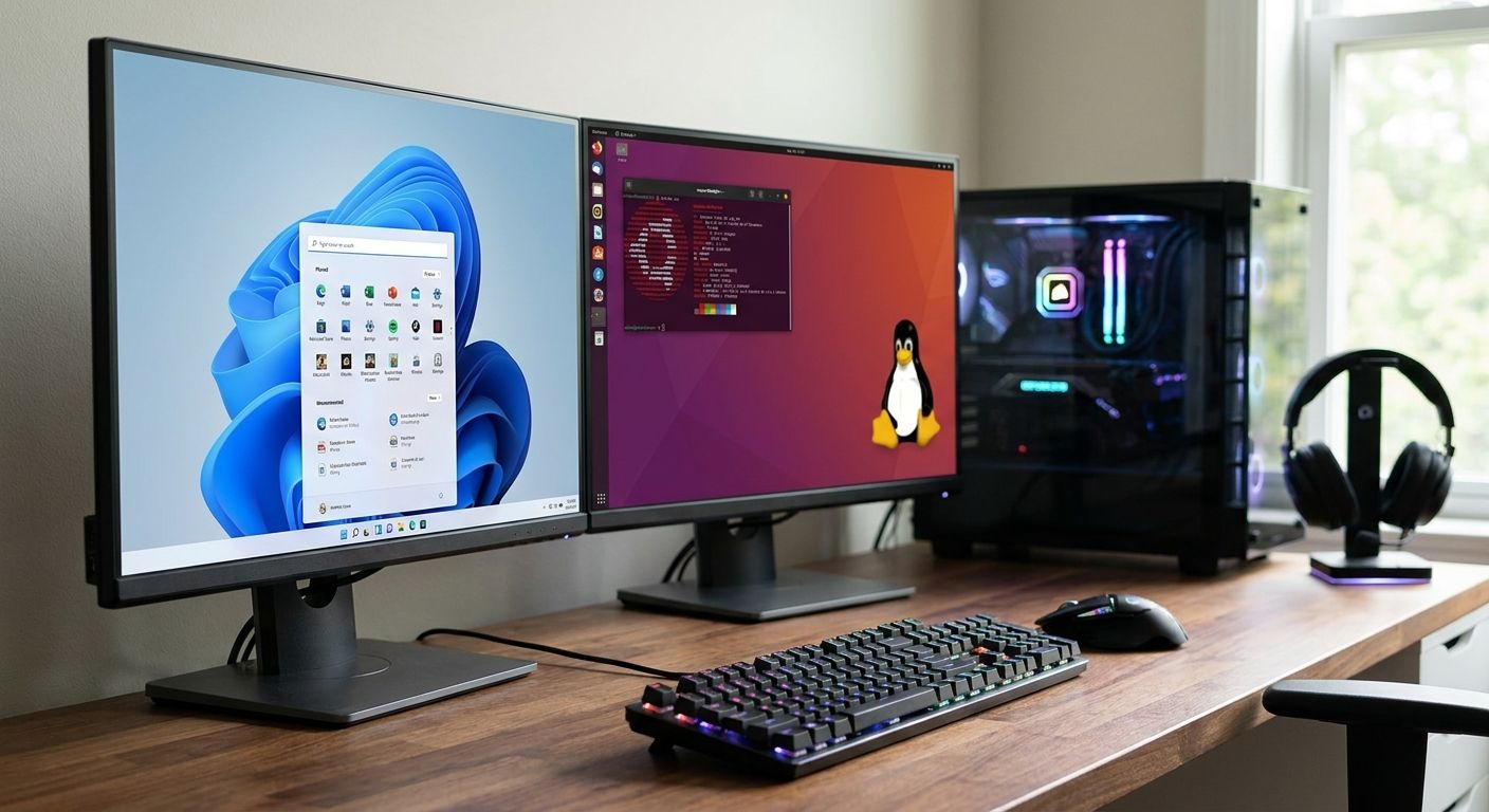 How to dual-boot Windows and Linux on a gaming PC