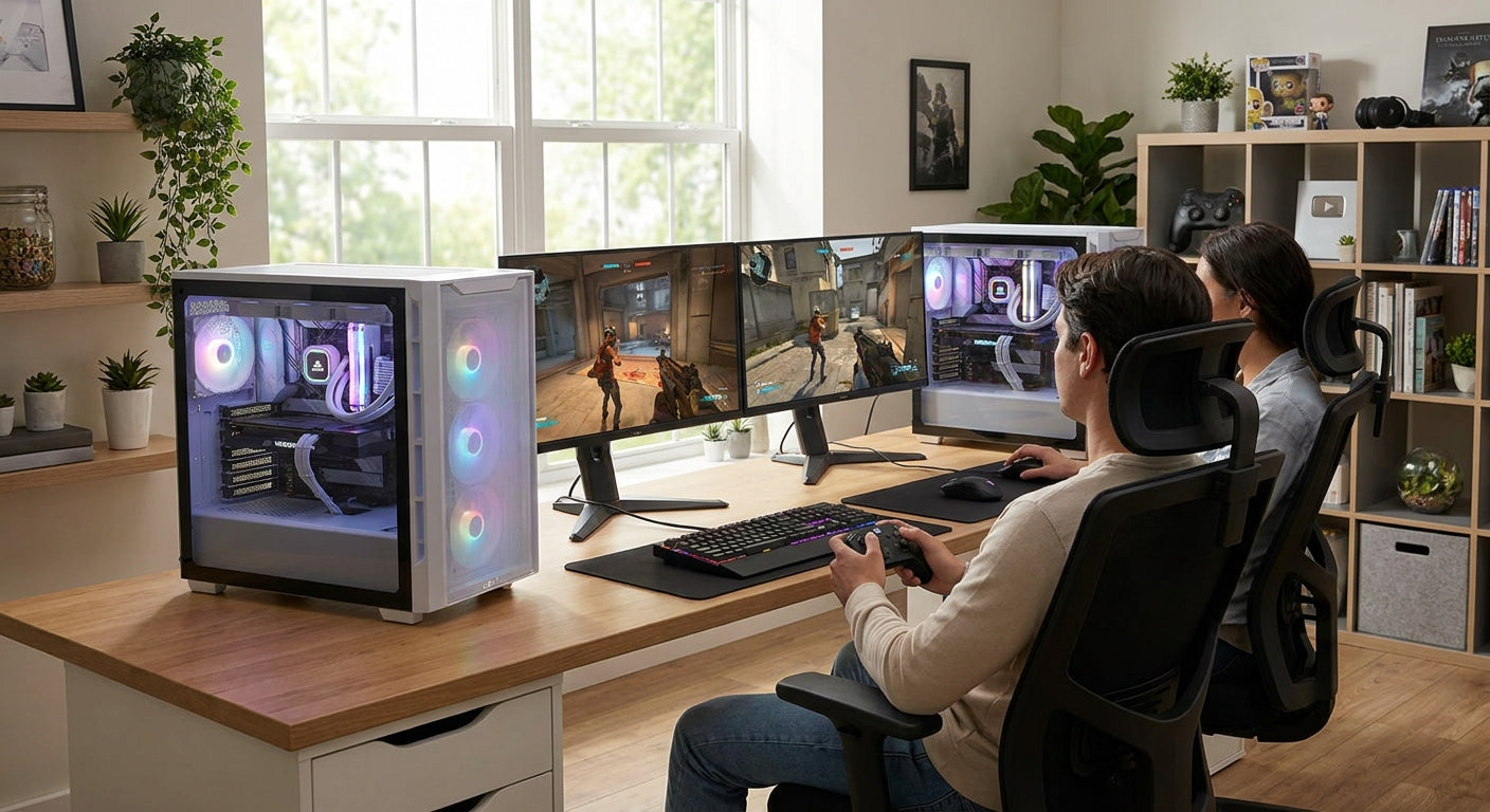 Gaming PC for couples and shared gaming room setups