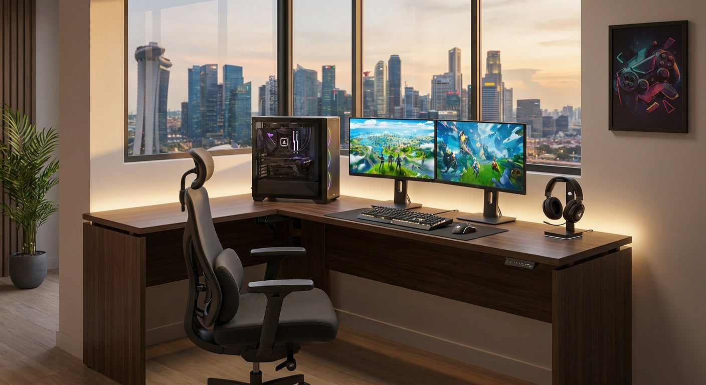 Best gaming desk and chair setup in Singapore