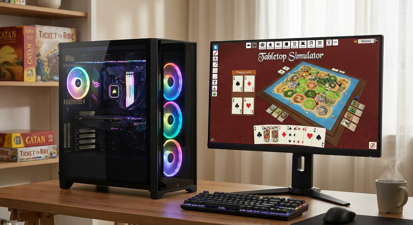 Gaming PC for tabletop simulator and virtual board games
