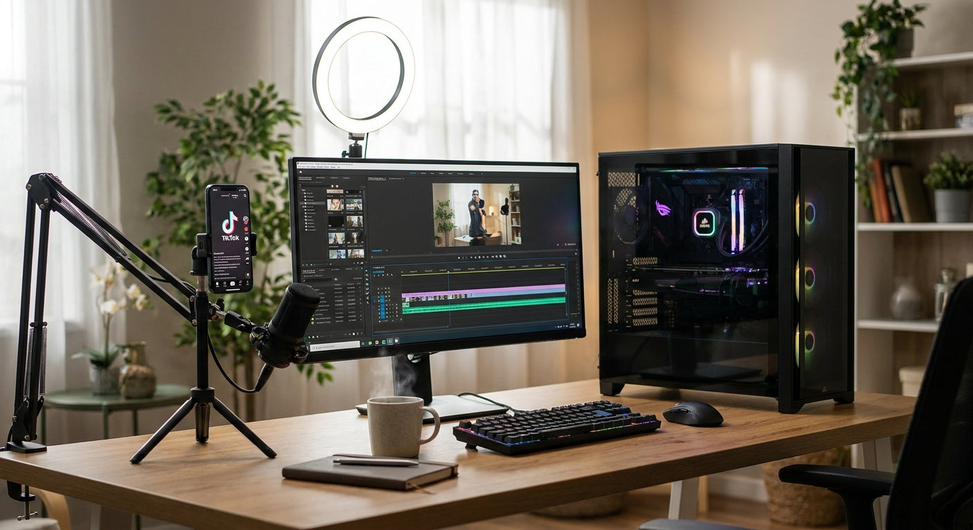 Gaming PC for TikTok and short-form video content creators