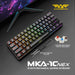 Armaggeddon MKA-1C NEX 61 Key Mechanical Gaming Keyboard HotSwappable, USB-C Wired, Multicolour LED, Anti-Ghosting