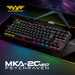 Armaggeddon MKA 2C Neo Psychraven 87 Key Mechanical Gaming Keyboard Hot Swappable Linear Switches, Multicolour Backlight, USB Wired