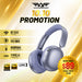 SonicGear Auraclear 6 Hi-Res LDAC ANC Wireless Headphones Bluetooth 6.0 | 112H Battery, 5-Mic & Volume Knob (FLASH SALE)