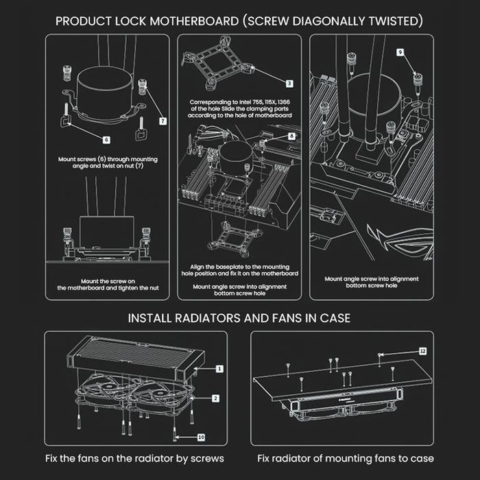Armaggeddon Deepfreeze ADV A360 ARGB 360mm AIO CPU Liquid Cooler – Digital Temperature Display, Triple 120mm Fans, Intel AMD