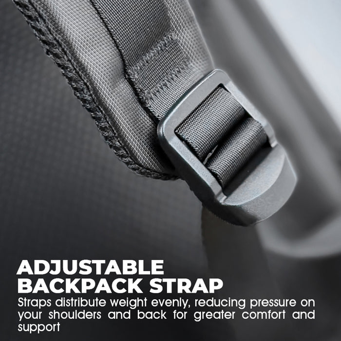 Armaggeddon Shield 7 Slim Anti Theft Laptop Backpack with USB Charging Port, Splash-Resistant Material & YKK Zip