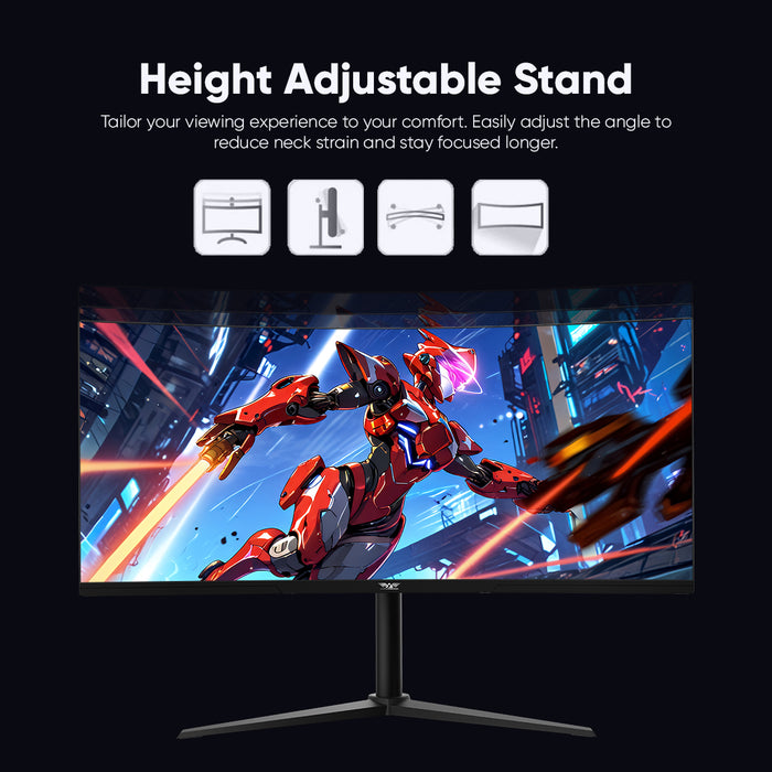 Armaggeddon 34" UWQHD 180Hz Monitor 1Ms Curve Built In Speaker Gaming Monitor