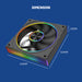 Armaggeddon PWM 120-V ARGB Kit 8000 120mm PC cooling fan 4-pack