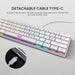 Armaggeddon SMK 1C Psychsparrow 61 Key Low Profile Mechanical Gaming Keyboard Hot Swappable, USB-C, Multicolour Backlight