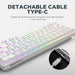 Armaggeddon MKA-1C NEX 61 Key Mechanical Gaming Keyboard HotSwappable, USB-C Wired, Multicolour LED, Anti-Ghosting
