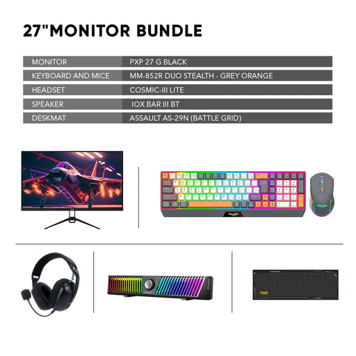 Armaggeddon PXP 27G 27" IPS 165Hz Full HD Gaming Monitor | Desktop Bundle