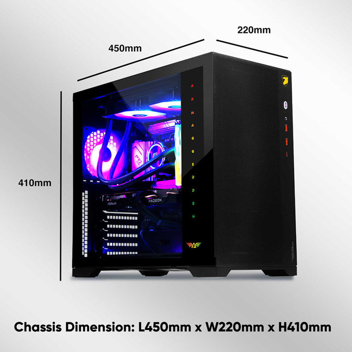 ARMAGGEDDON CORE 13 AIR PC chassis detail view