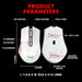 Armaggeddon Mirage VII Tri Mode Wireless Gaming Mouse 10000 CPI, 1000Hz, 7 Buttons, Bluetooth 5.0, 2.4GHz, USB-C, RGB