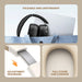 SonicGear Aura Clear 5 Hi-Res LDAC ANC Wireless Headphones Bluetooth 6.0 | 5-Mic ENC, 80H Battery & Gaming Mode (Flash Sale))