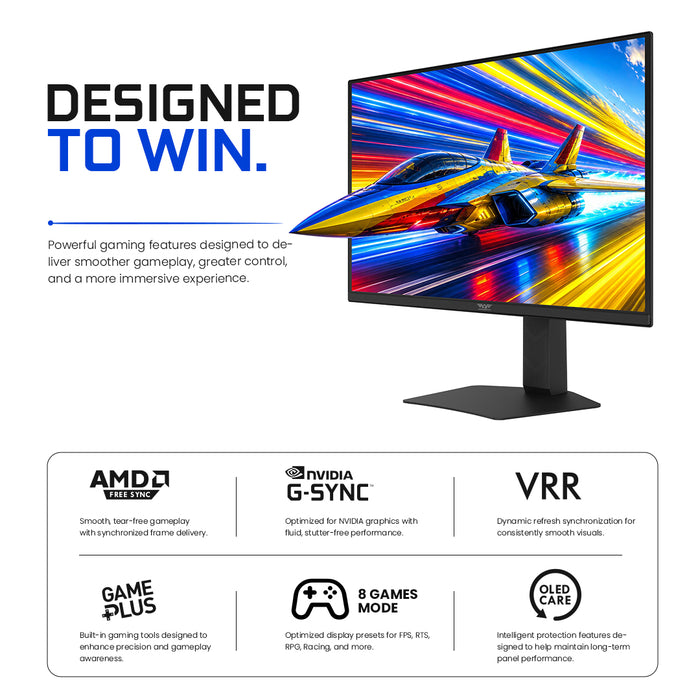 Armaggeddon PXP 27 UXO.V Samsung QD OLED 144Hz Nvidia GSync Gaming Monitor