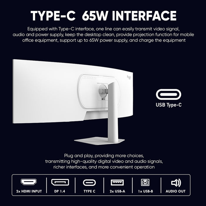 Armaggeddon PXP 49 PRO 49-inch Curved DQHD 5120x1440 144Hz Ultrawide Gaming Monitor — product image 4