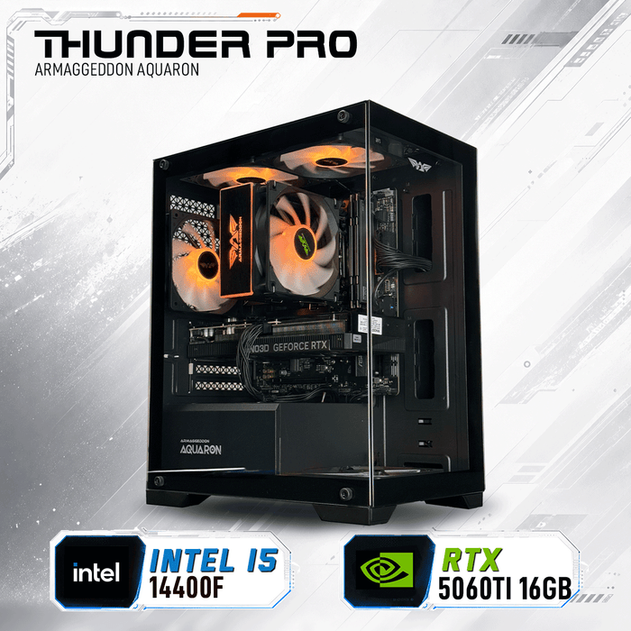 Armaggeddon Gaming PC – INTEL i5 14400F+ RTX 5060Ti 16GB | Custom Built Desktop