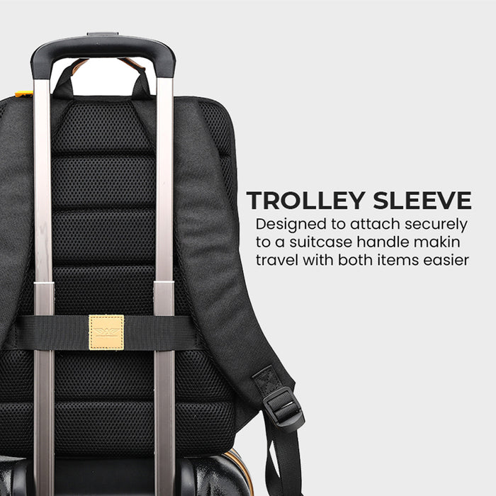 Armaggeddon Recce 13 Gaia Recycled Laptop Backpack with USB Charging Port, Splash-Resistant Material &amp; Trolley Sleeve