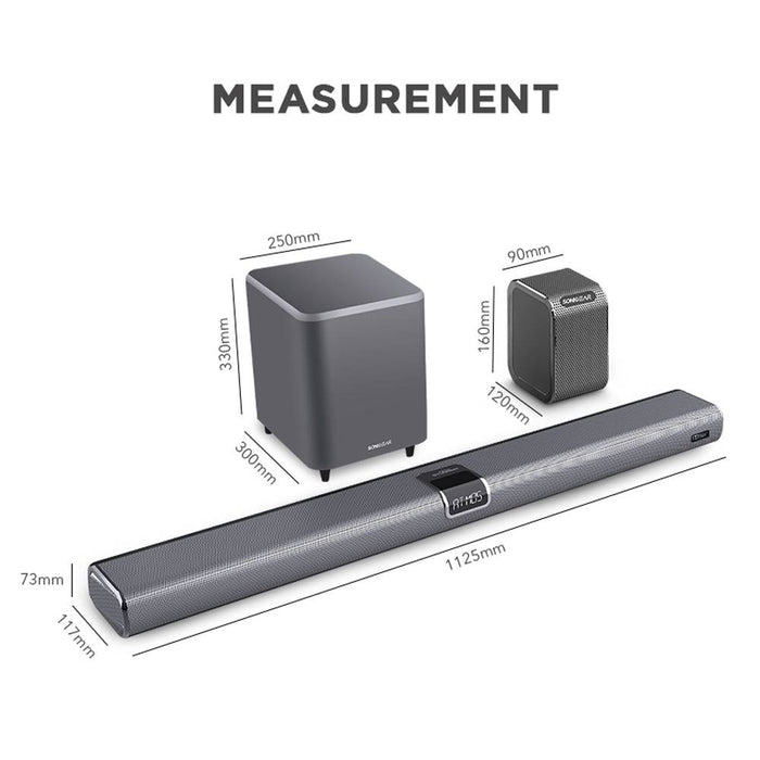 SONICGEAR STUDIOBAR 9000 DOLBY ATMOS 7.2.4 SOUNDBAR